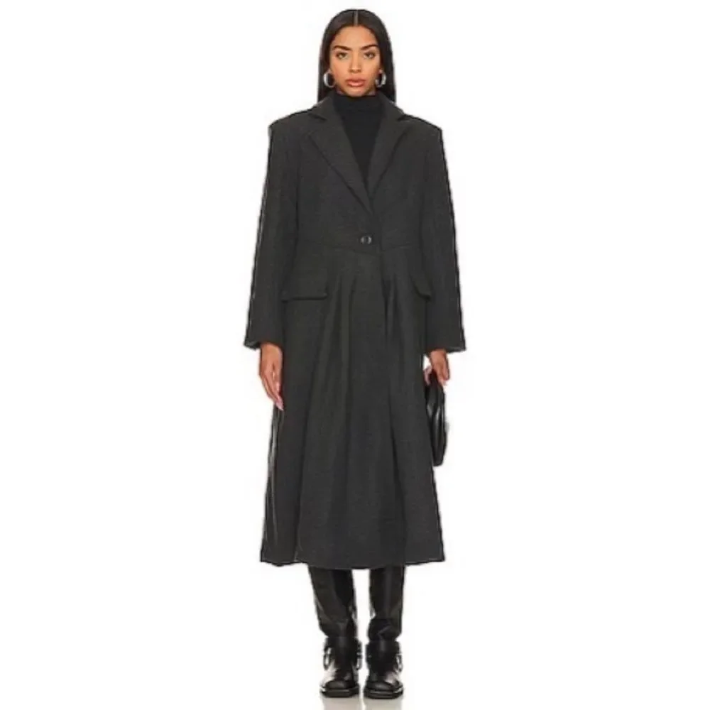 Free People Victoria Flared Wool-Blend Coat, NWT, Size M